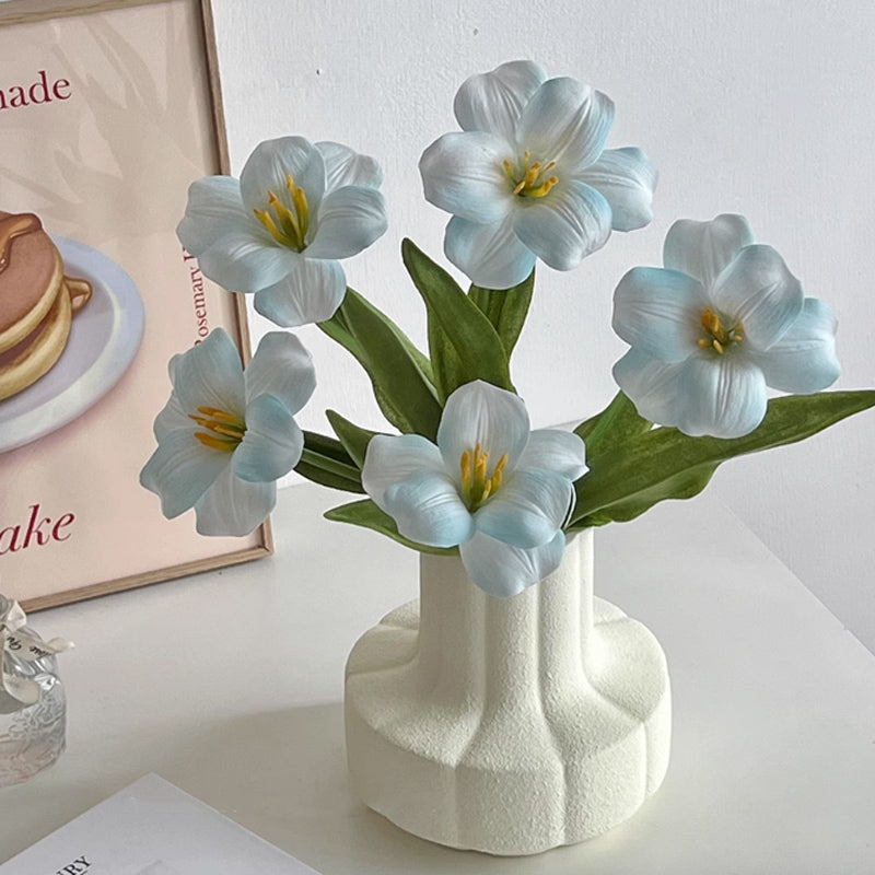 7color flower & retro vase