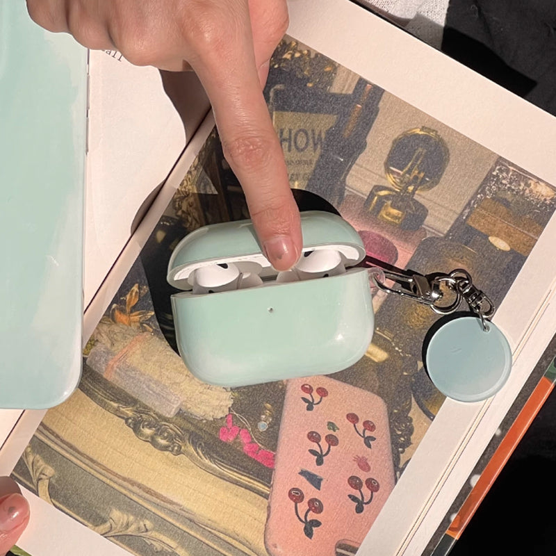 milky green Airpods case