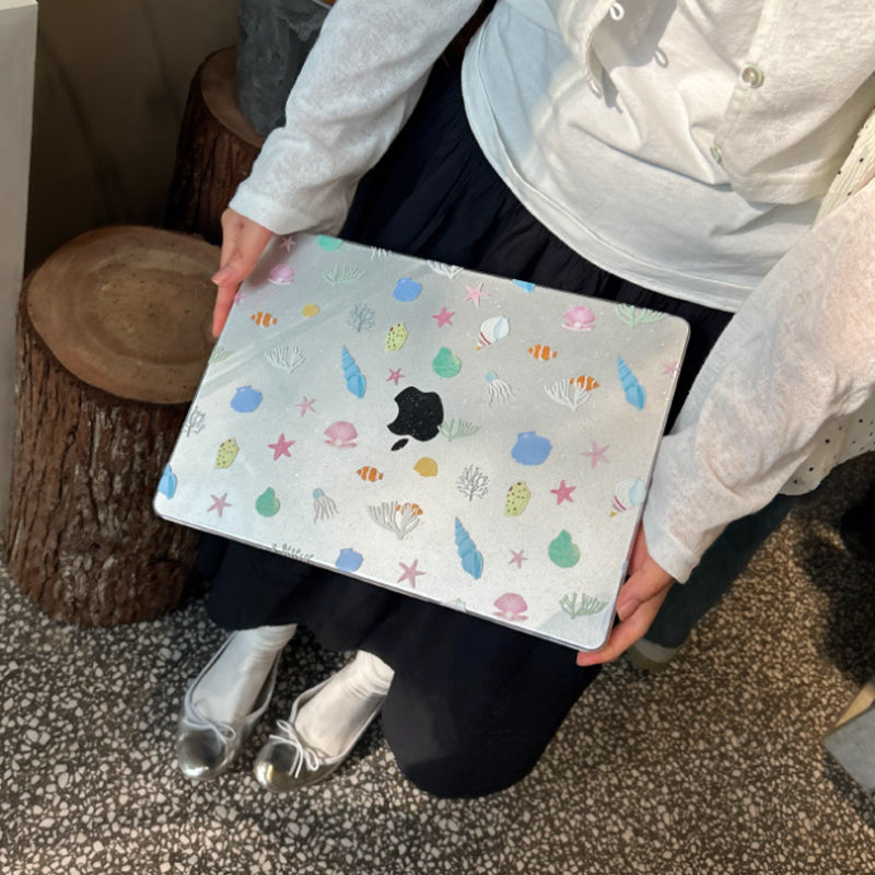 sea shell Mac book case