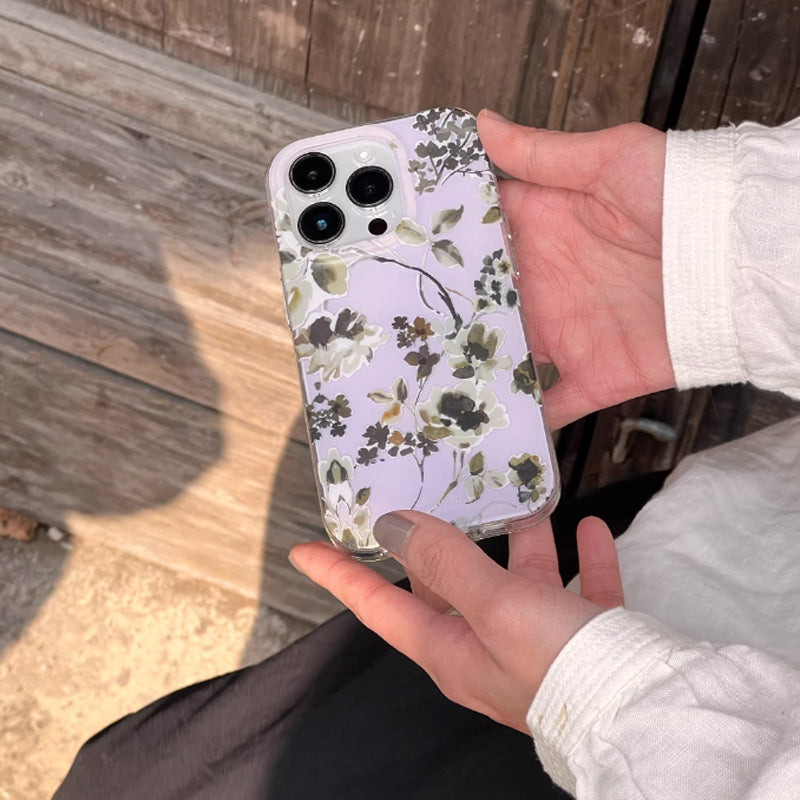 pressed flower iPhone case