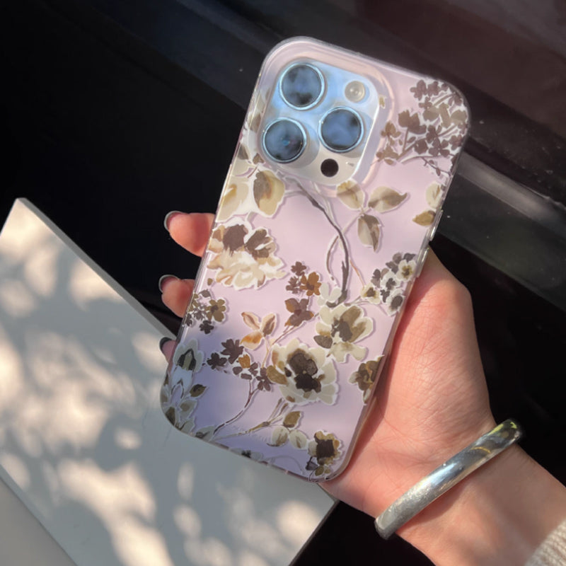 pressed flower iPhone case