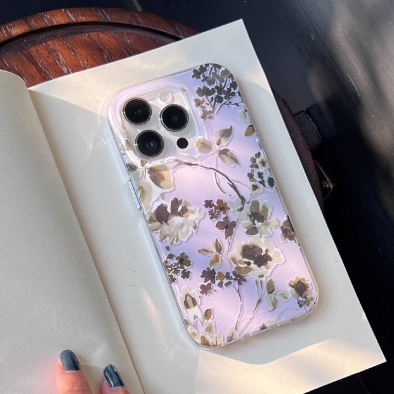 pressed flower iPhone case