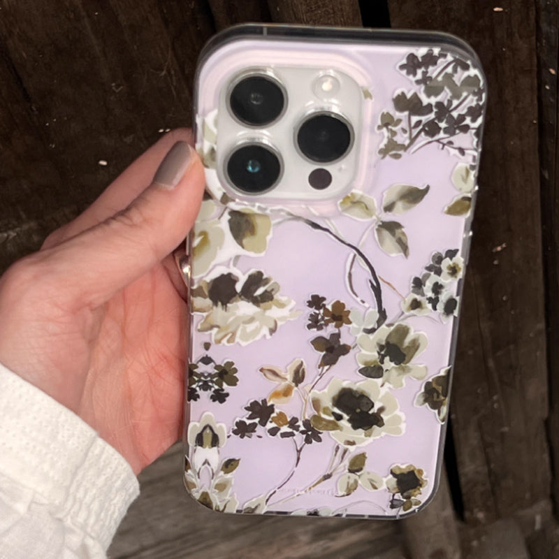 pressed flower iPhone case