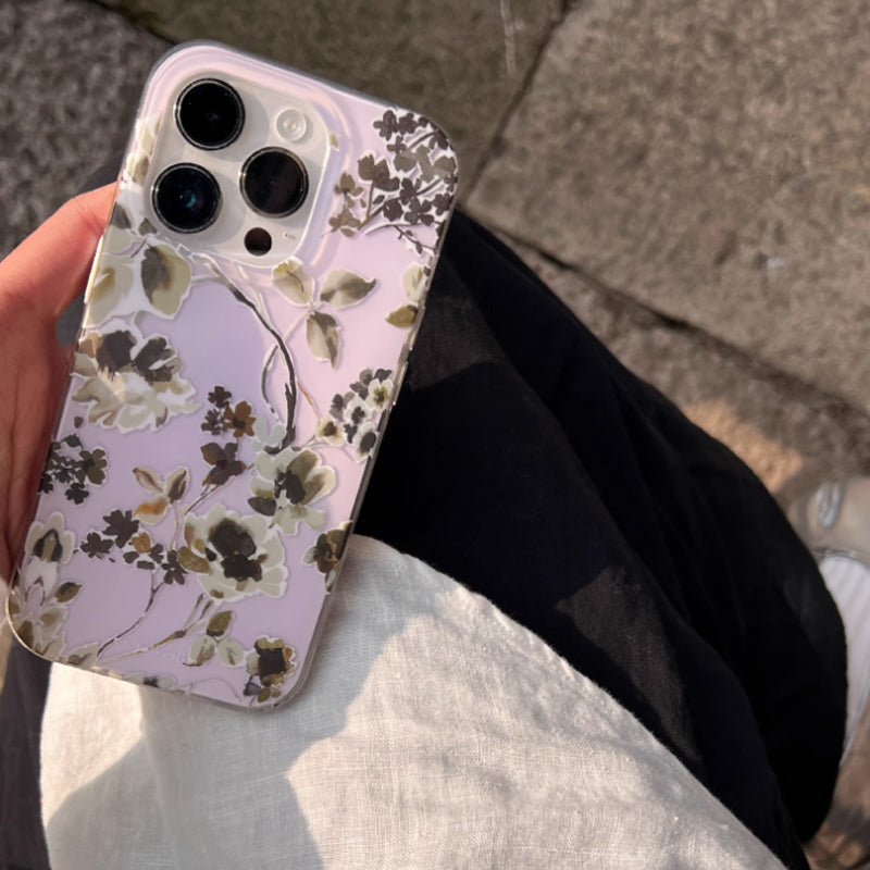 pressed flower iPhone case