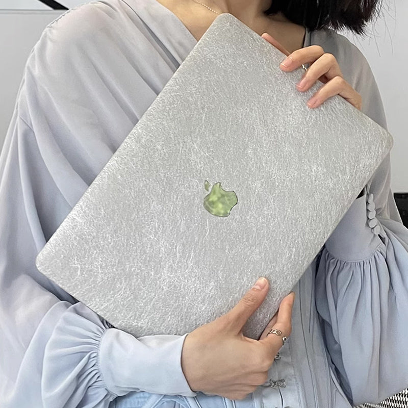 metal silver Mac book case