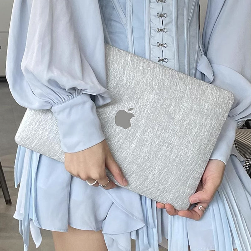 metal silver Mac book case