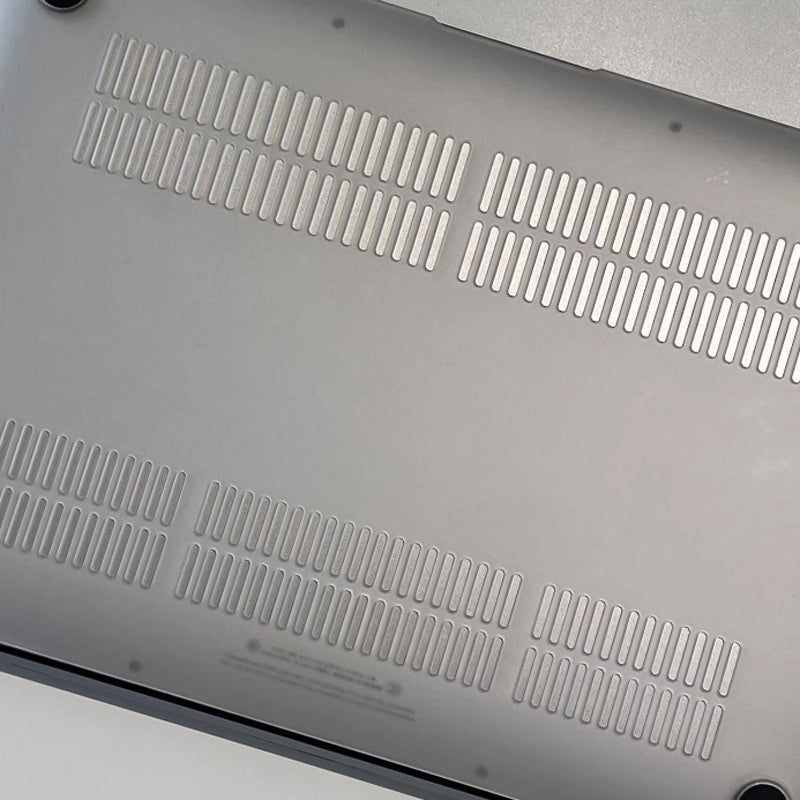metal silver Mac book case