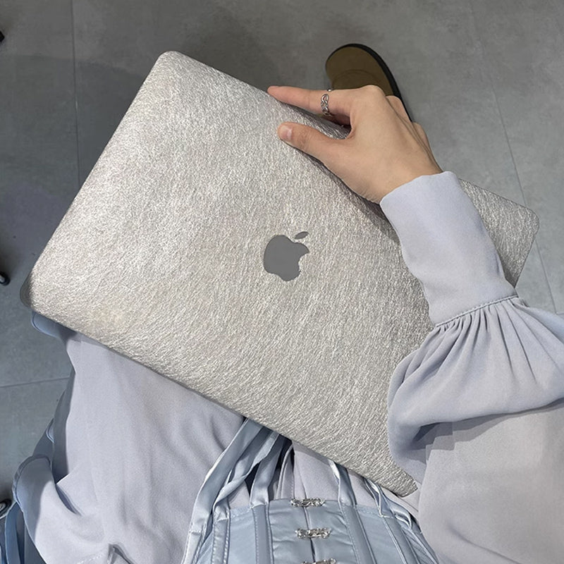 metal silver Mac book case