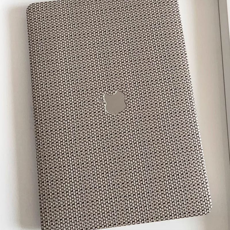 knit style leather Mac book case