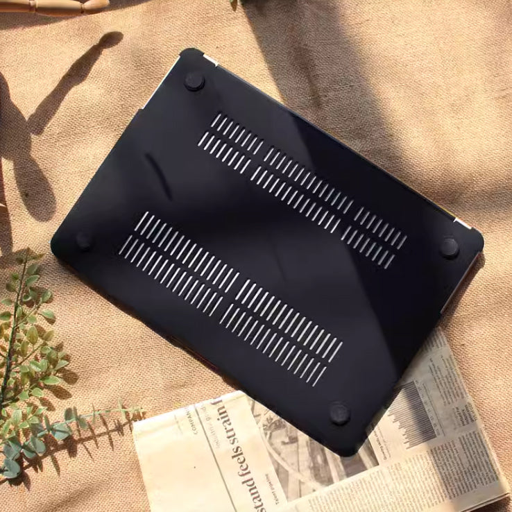 woodgrain leather Mac book case
