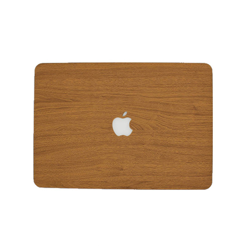 woodgrain leather Mac book case