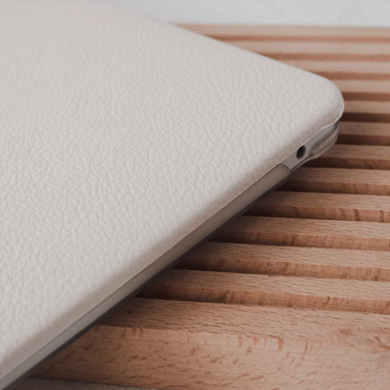 ivory leather Mac book case