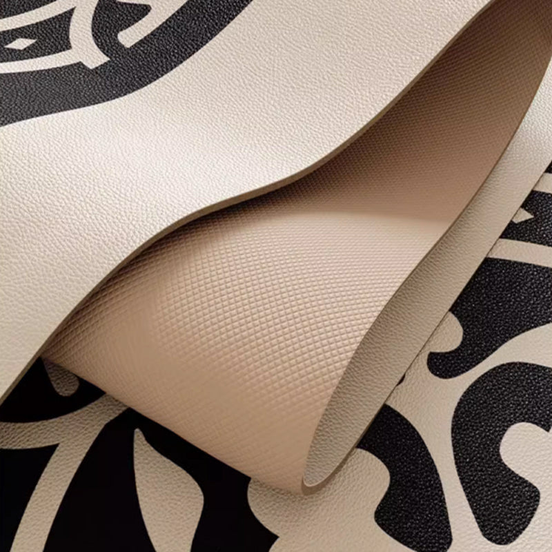 4design monotone flower tile door mat