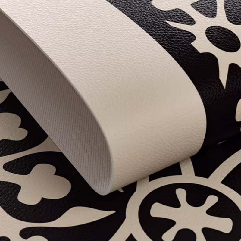 2color monotone flower tile place mat