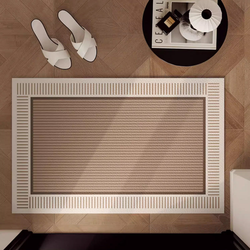 2color simple stripe door mat