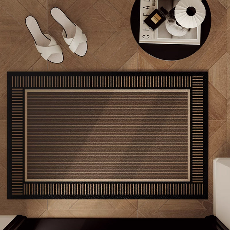 2color simple stripe door mat