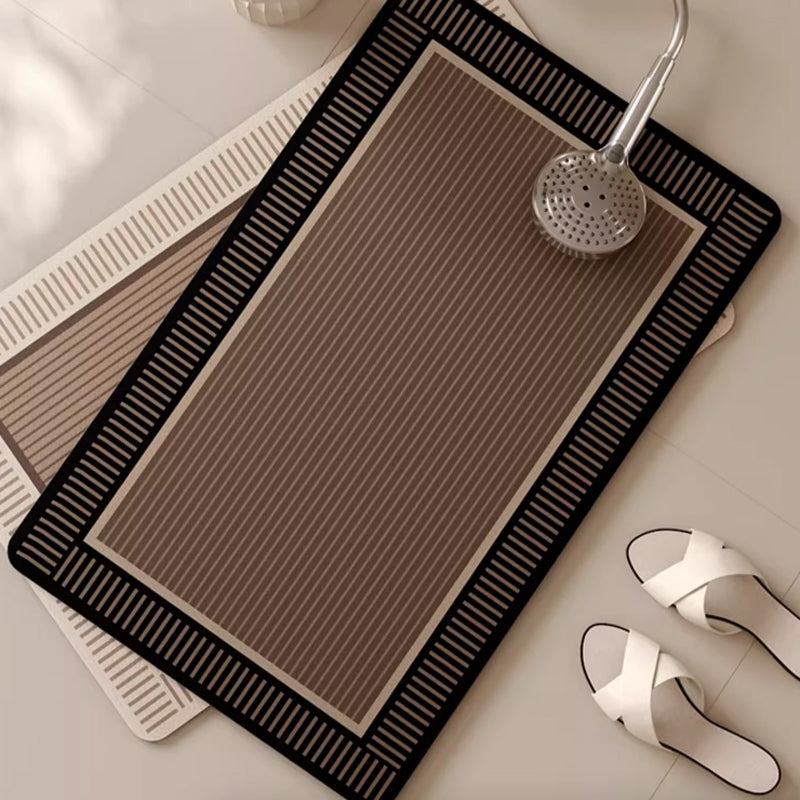 2color simple stripe bath mat