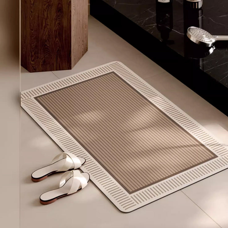 2color simple stripe bath mat