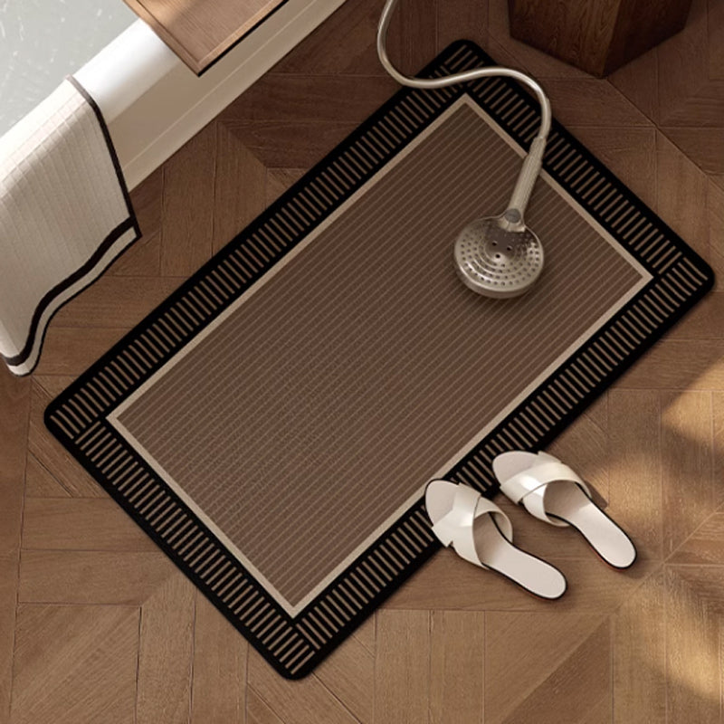 2color simple stripe bath mat