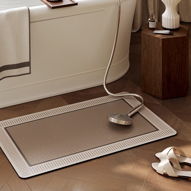 2color simple stripe bath mat