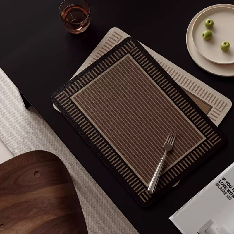 2color simple stripe place mat