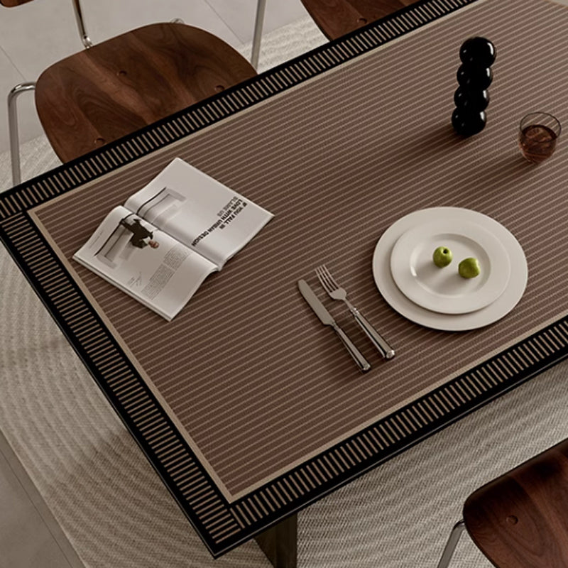 2color simple stripe table mat