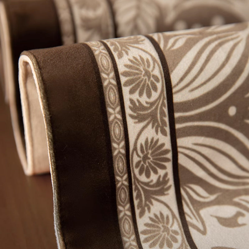 brown animal table runner