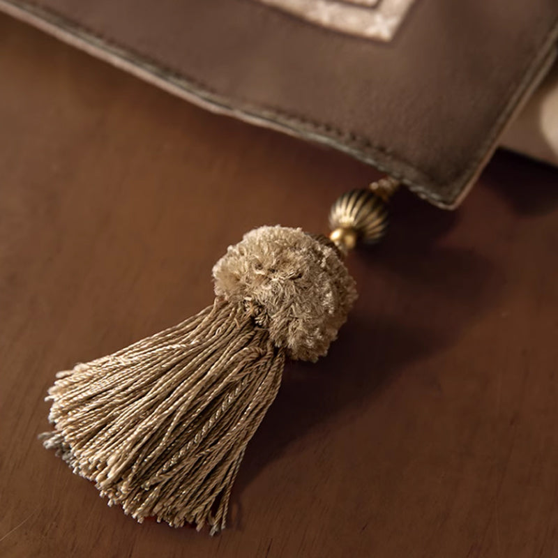 brown animal table runner
