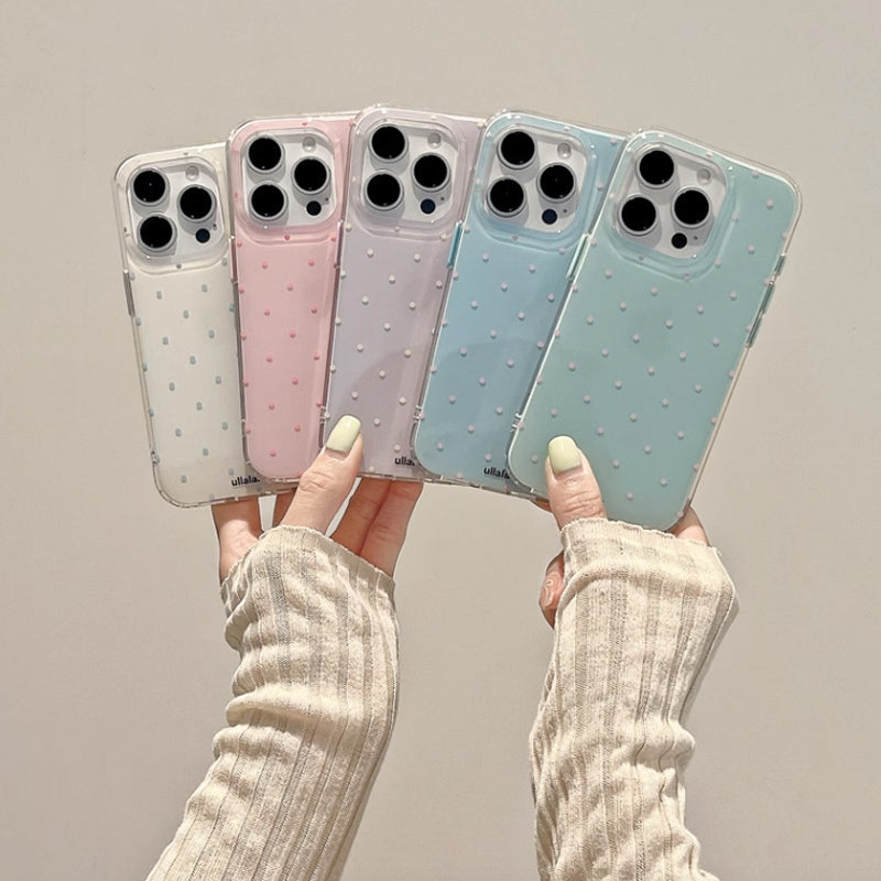 5color mini dot iPhone case