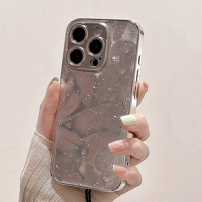 metal feather iPhone case