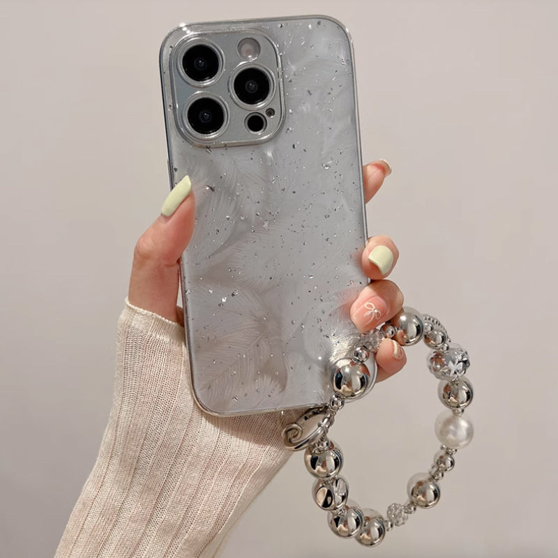 metal feather iPhone case