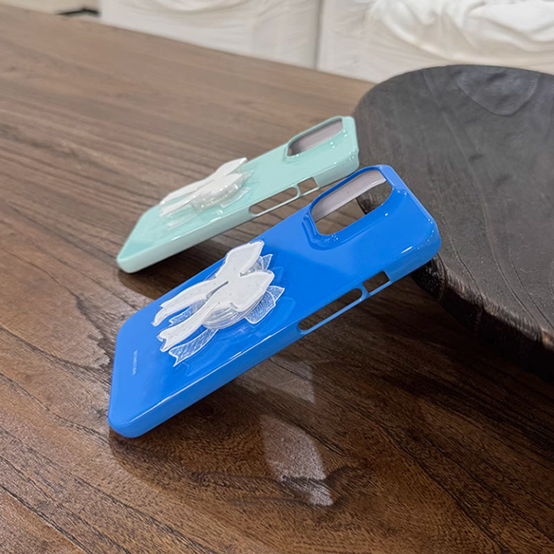 2color ribbon grip iPhone case