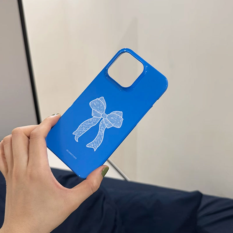 2color ribbon grip iPhone case