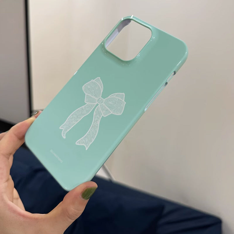 2color ribbon grip iPhone case