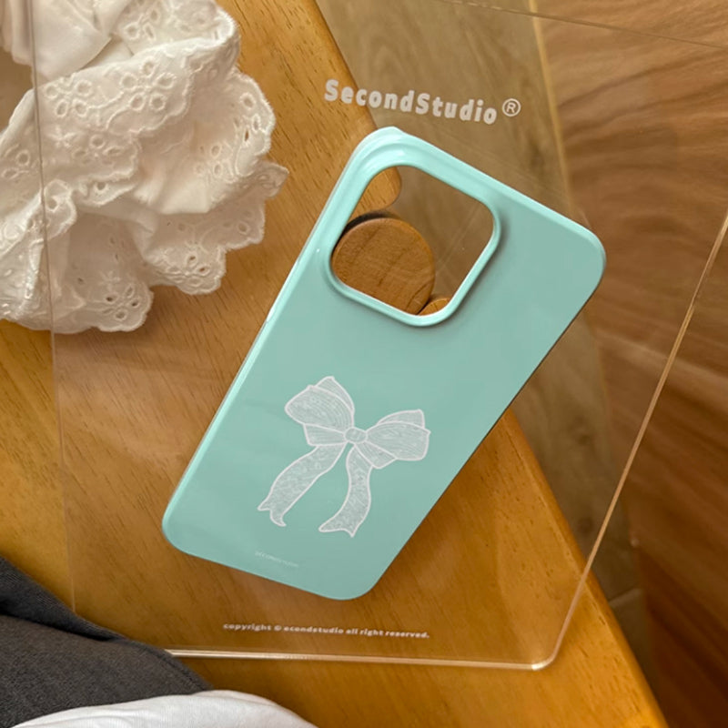 2color ribbon grip iPhone case