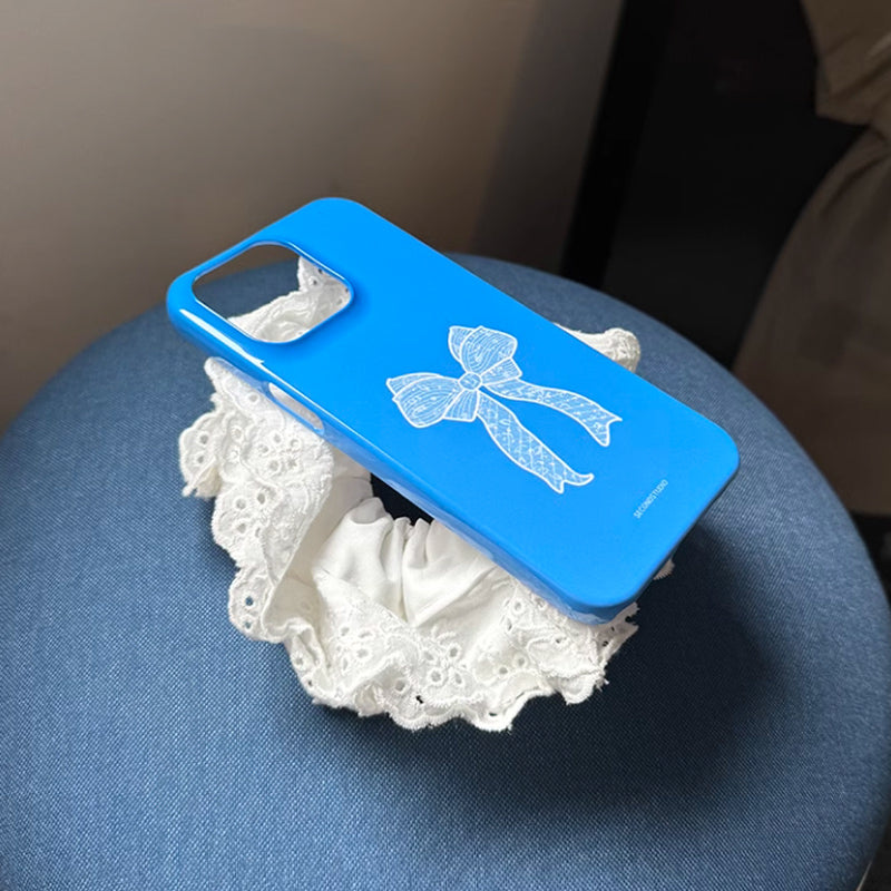 2color ribbon grip iPhone case