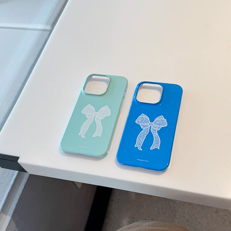 2color ribbon grip iPhone case