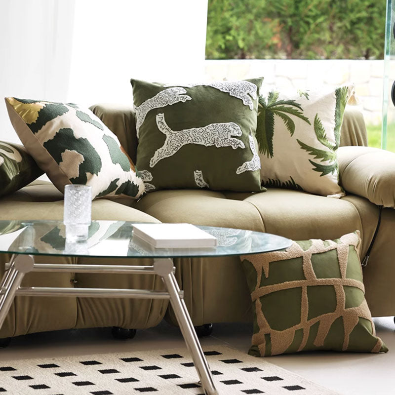 5design green natural cushion