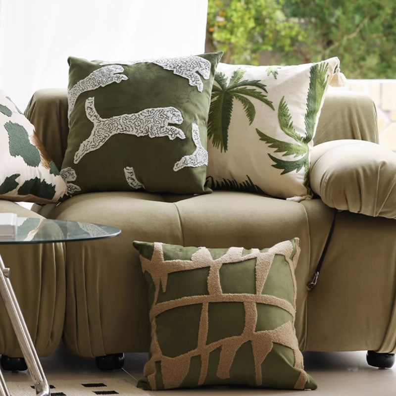 5design green natural cushion
