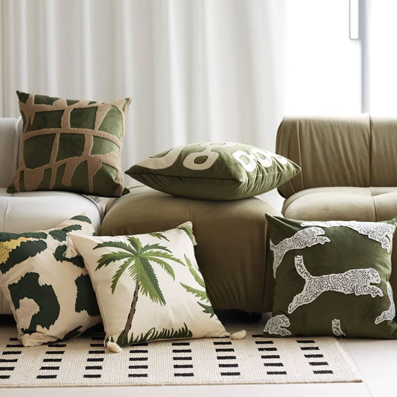 5design green natural cushion
