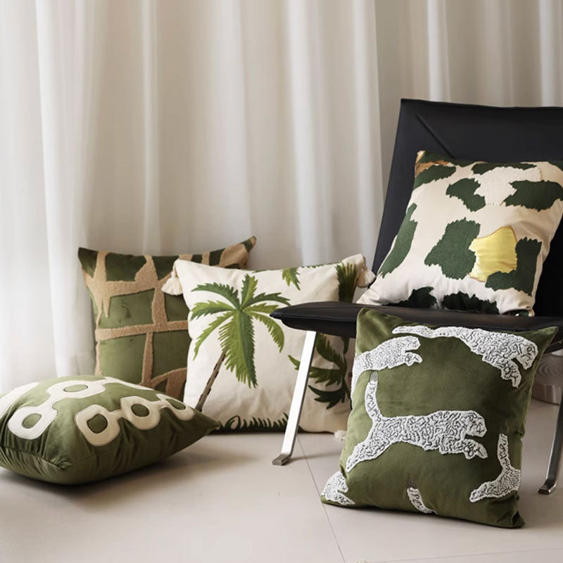 5design green natural cushion