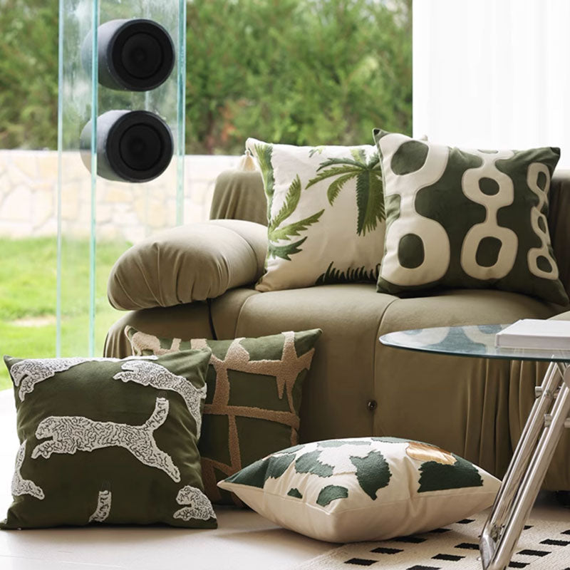 5design green natural cushion