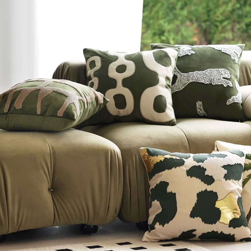 5design green natural cushion