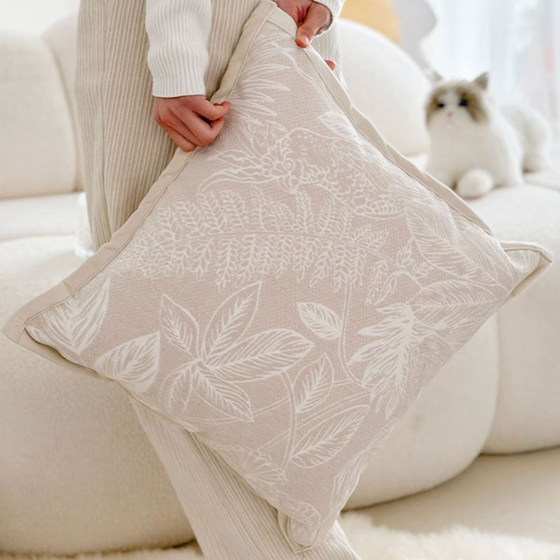 3design beige botanical cushion
