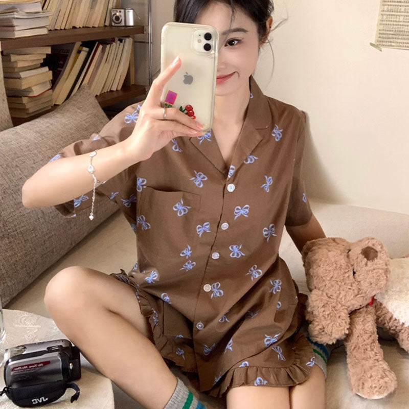 ribbon frill room wear