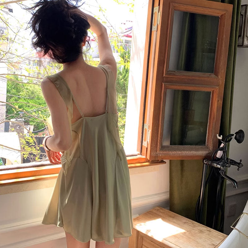 draped gown set