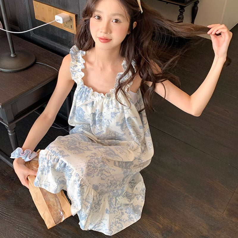 2color gathered strap one piece