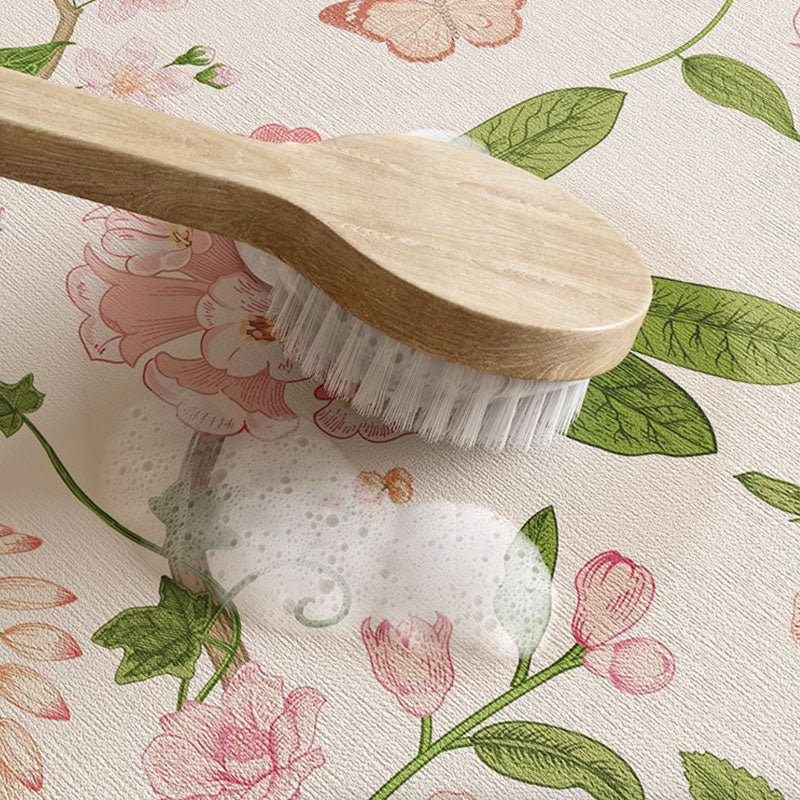 girly rose bath mat