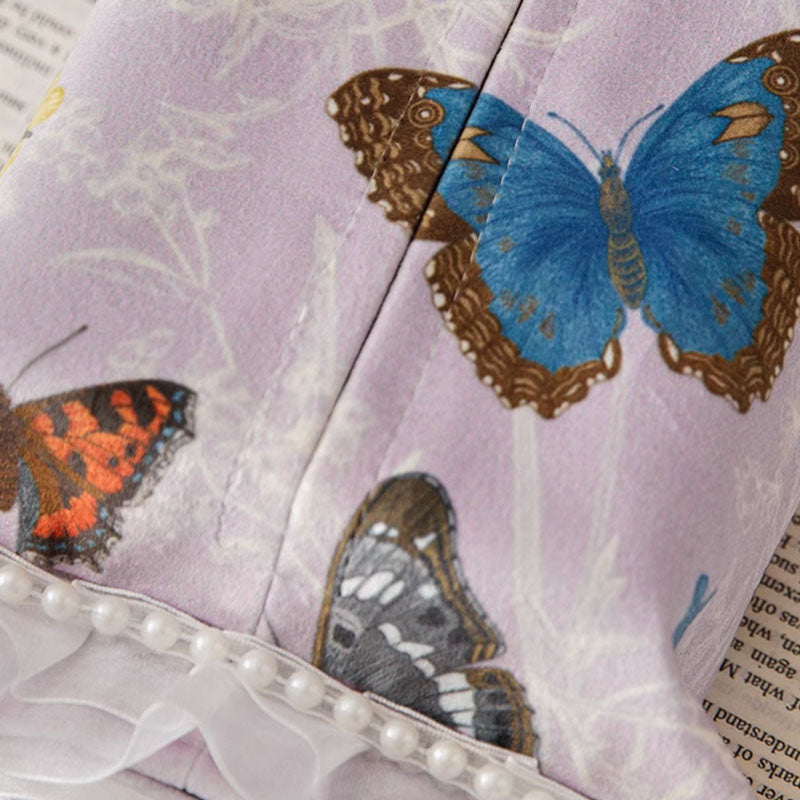 colorful butterfly tissue case