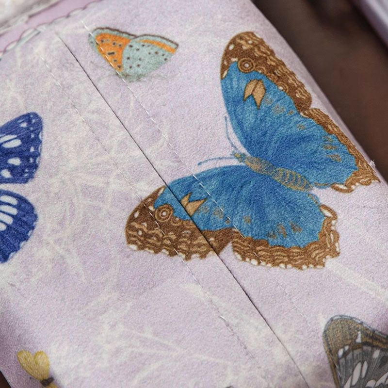 colorful butterfly tissue case